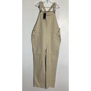 Nasty Gal‎ Womens Carpenter Twill Straight Leg Dungarees Overalls Size 12 NWT